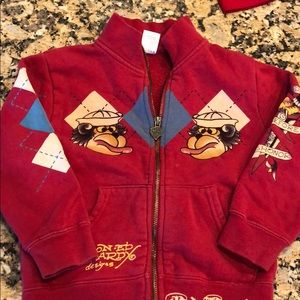 Ed hardy zip up sweatshirt